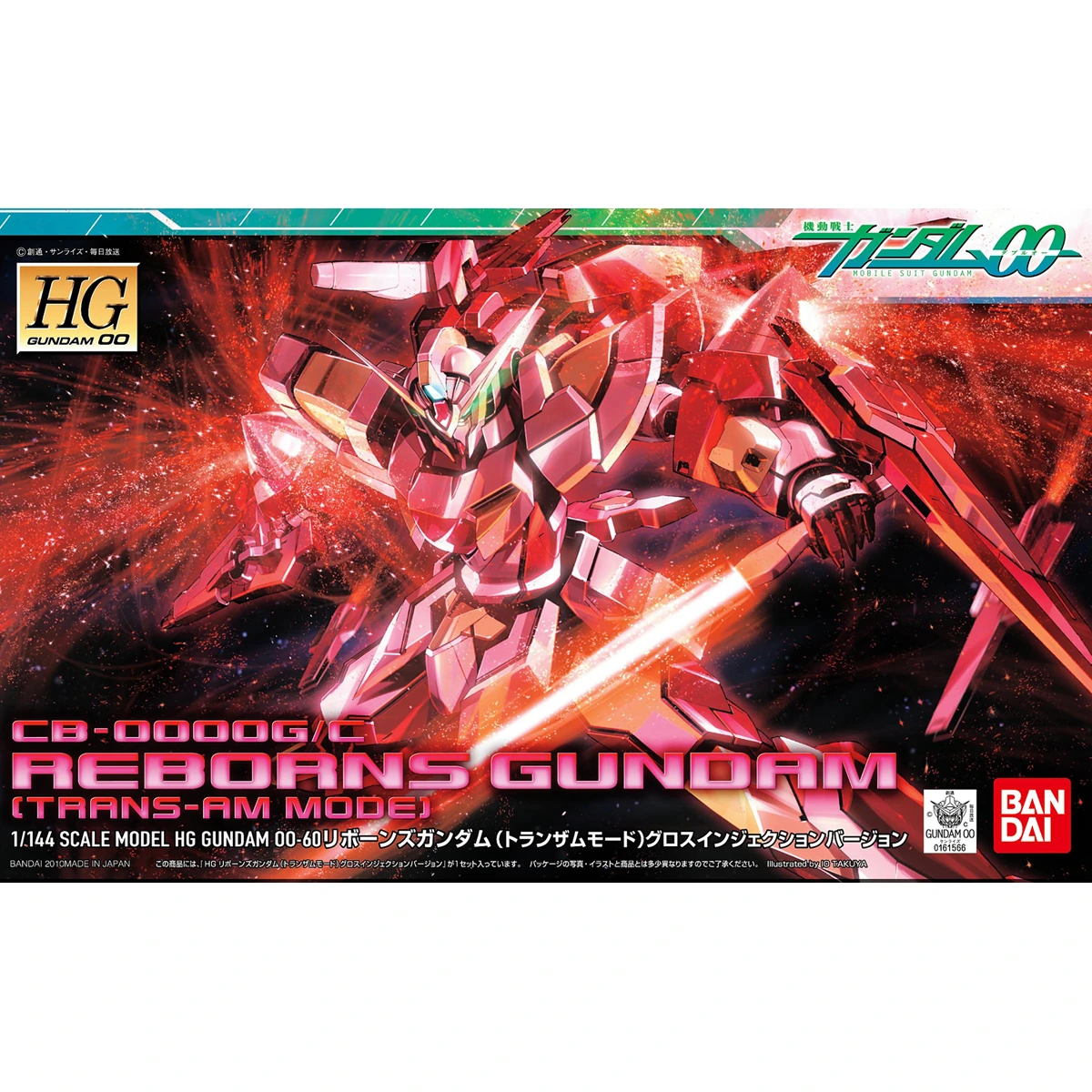 HG 1/144 Reborns Gundam (Trans-Am Mode) Gloss Injection Version