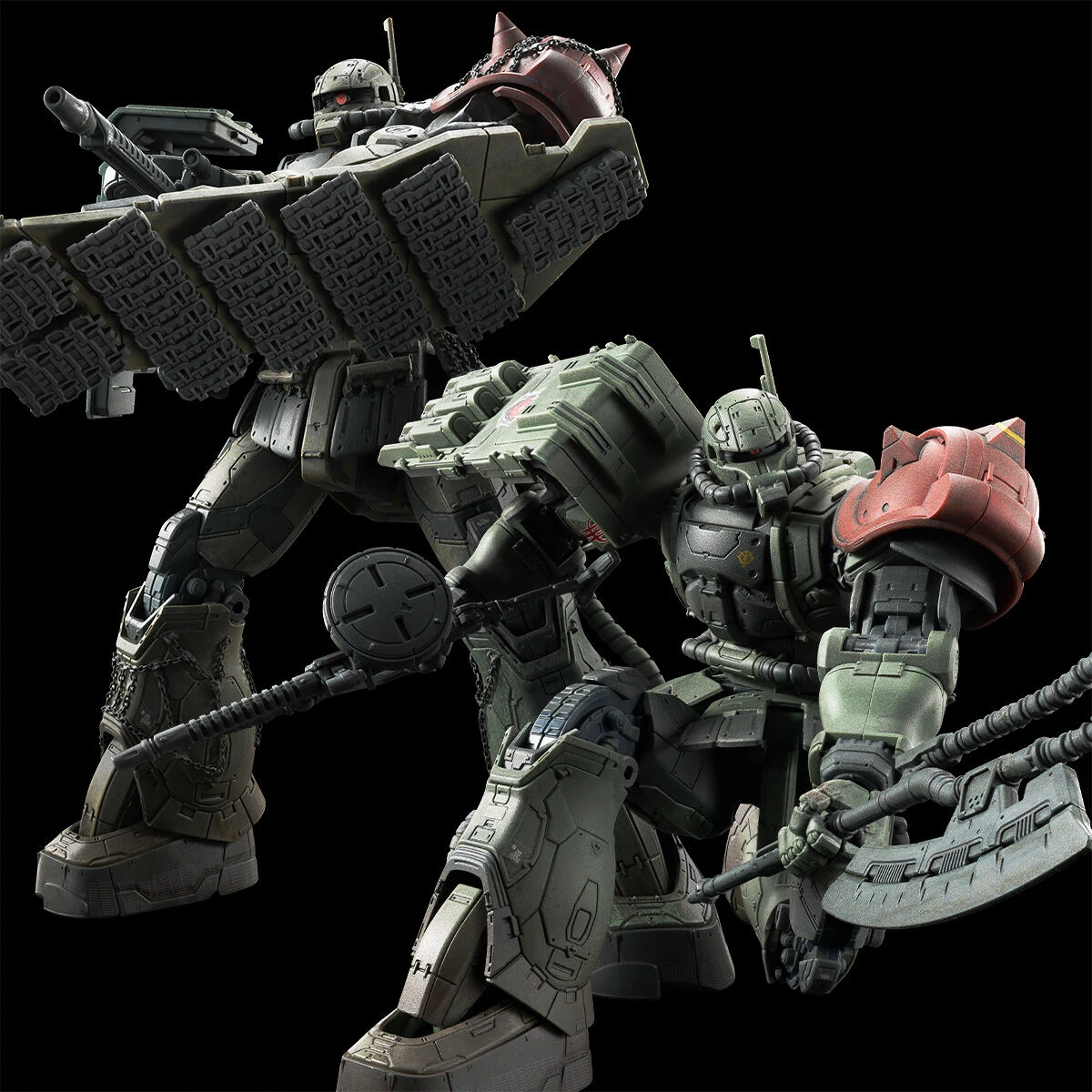 HG 1/144 Zaku II F Type Ruchonne Custom & Unidentified Type Zaku II Ruchonne Custom (Requiem for Vengeance)